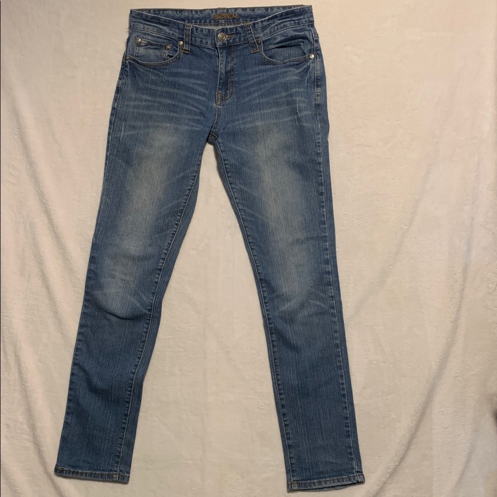 Mens Carbon Skinny blue Jeans 30x 32